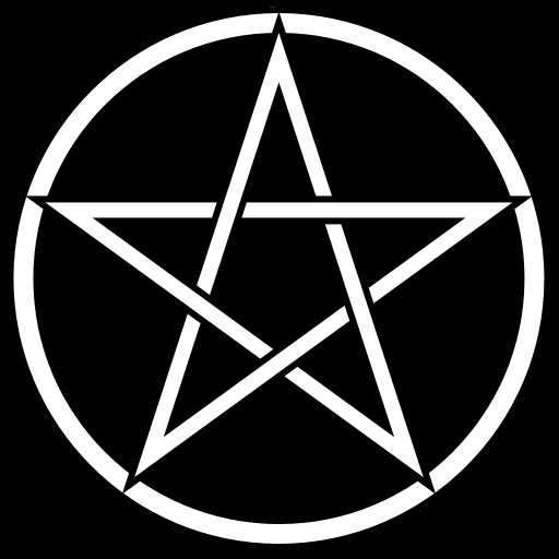 Pentacle background black